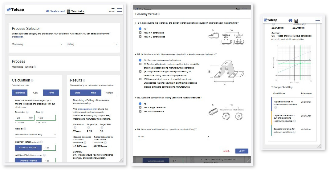 Software window displaying information